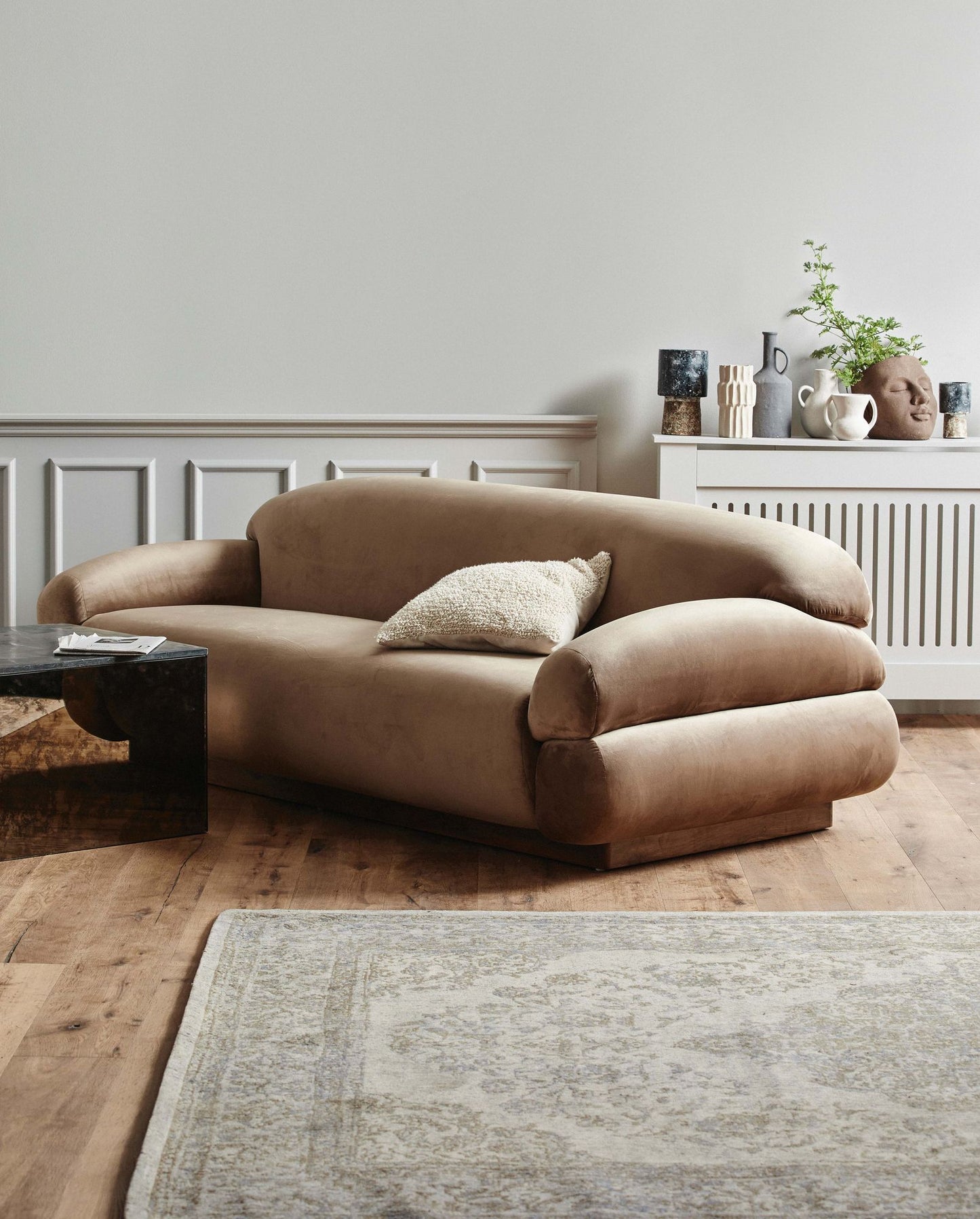 Nordal PEARL gewebter Teppich, 160 x 240 cm, sand/beige