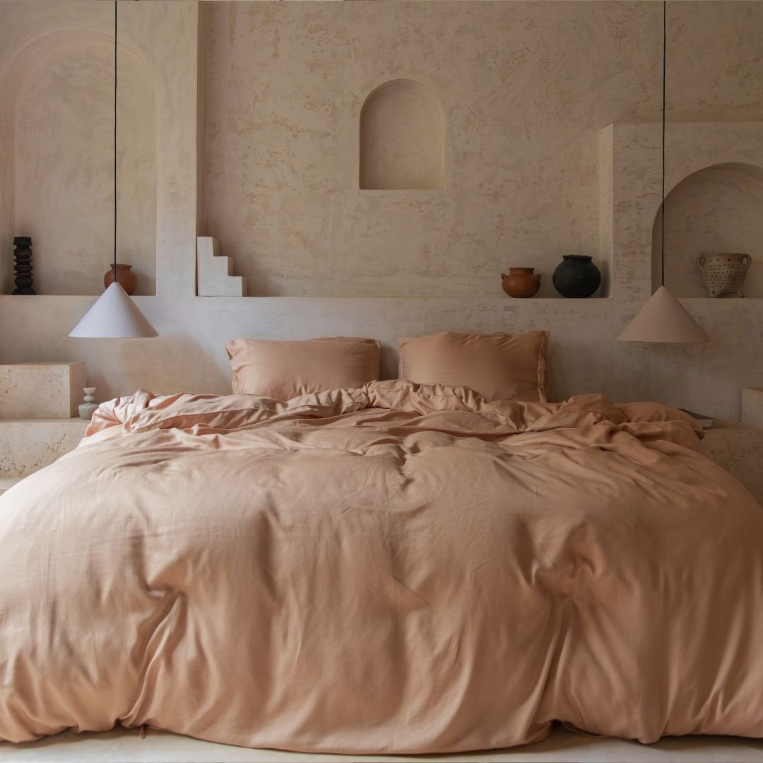 TENCEL™ – Twill-Bettbezug Pfirsich