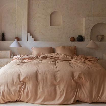 TENCEL™ – Twill-Bettbezug Pfirsich