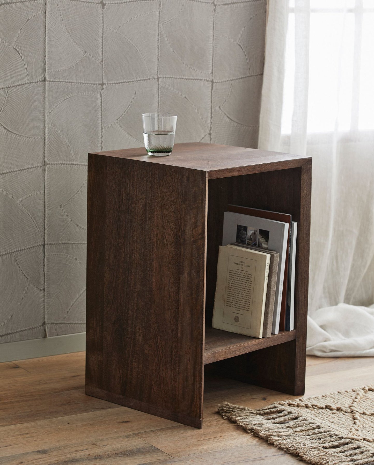 Nordal A/S NAPO night stand/side table - dark brown