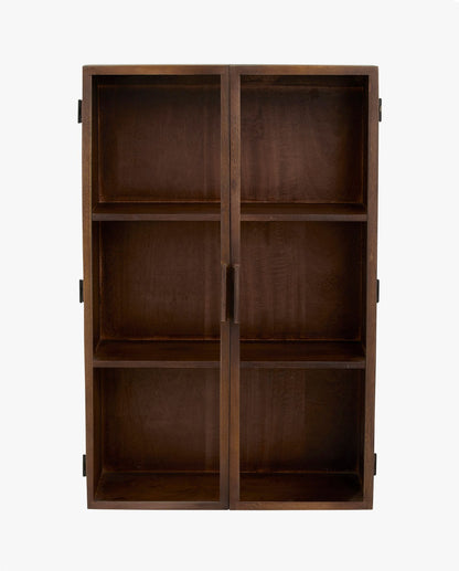 Nordal A/S NANGO wall cabinet, 2 door - dark brown