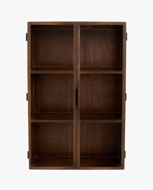 Nordal A/S NANGO wall cabinet, 2 door - dark brown