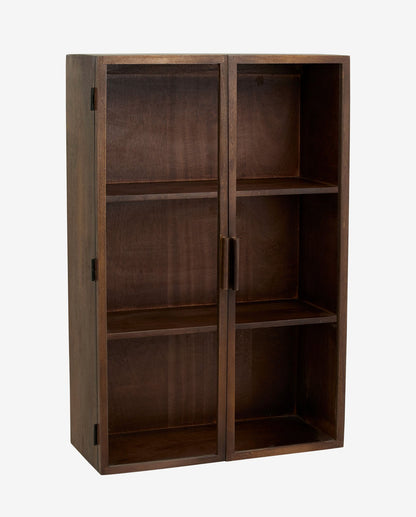 Nordal A/S NANGO wall cabinet, 2 door - dark brown