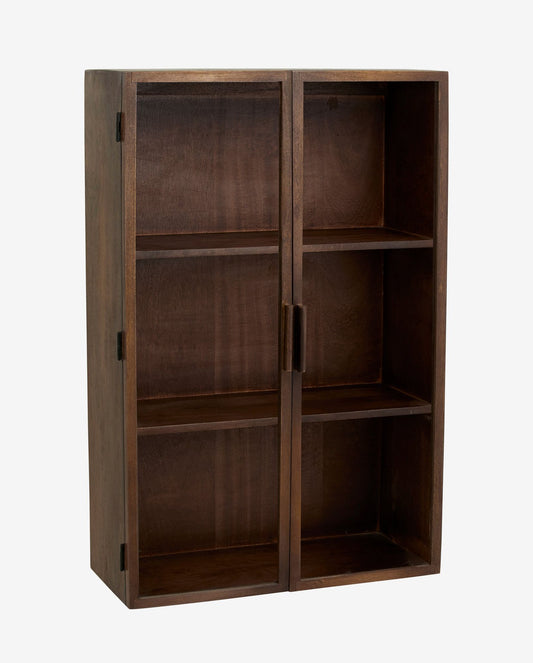 Nordal A/S NANGO wall cabinet, 2 door - dark brown