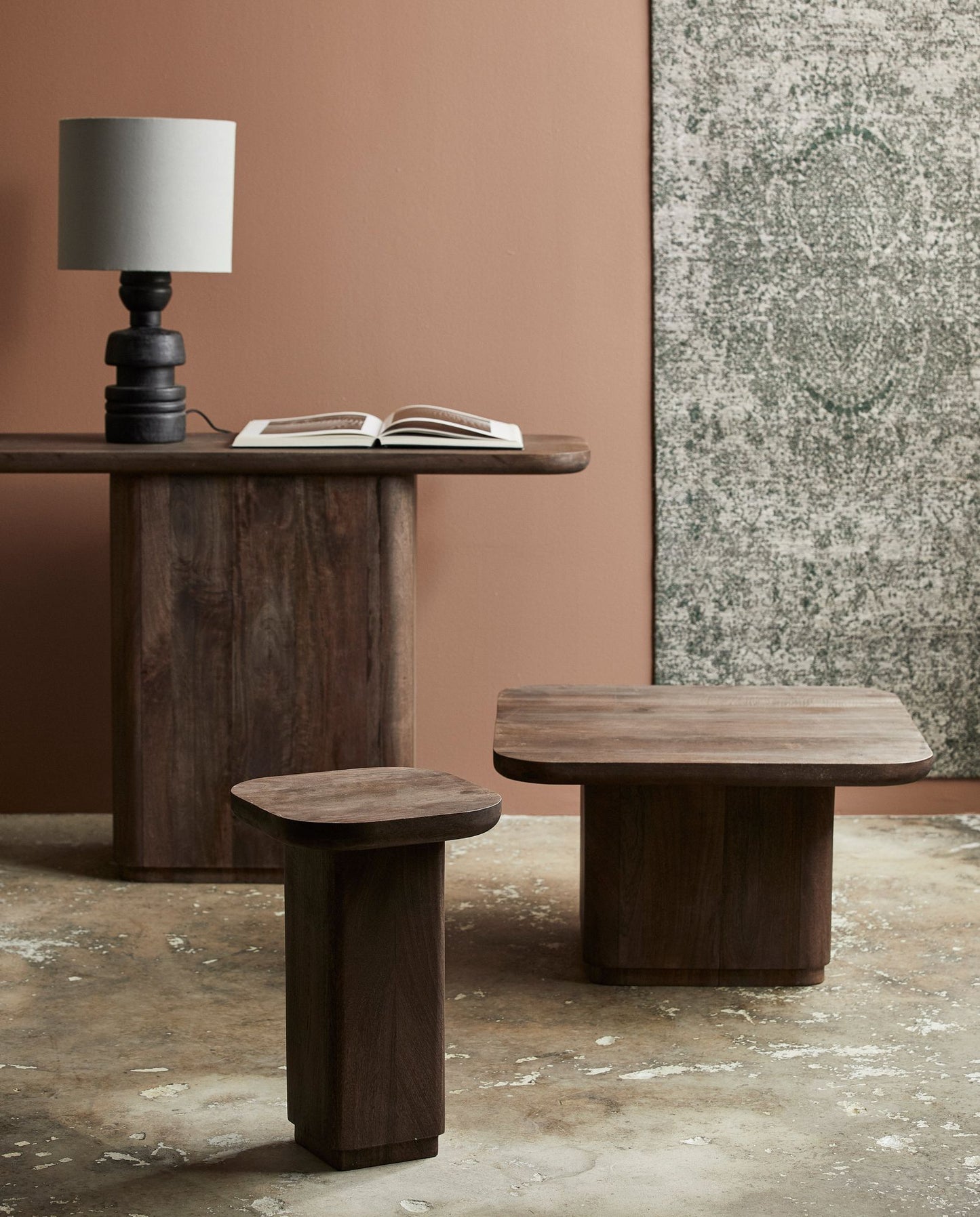 Nordal TOKE Coffeetable Couchtisch - dunkelbraun