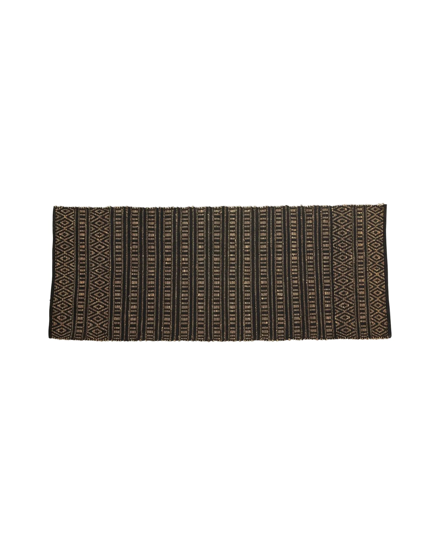 Nordal FARAH Teppich, 250x100cm, black/natural colour