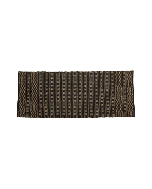 Nordal FARAH Teppich, 250x100cm, black/natural colour