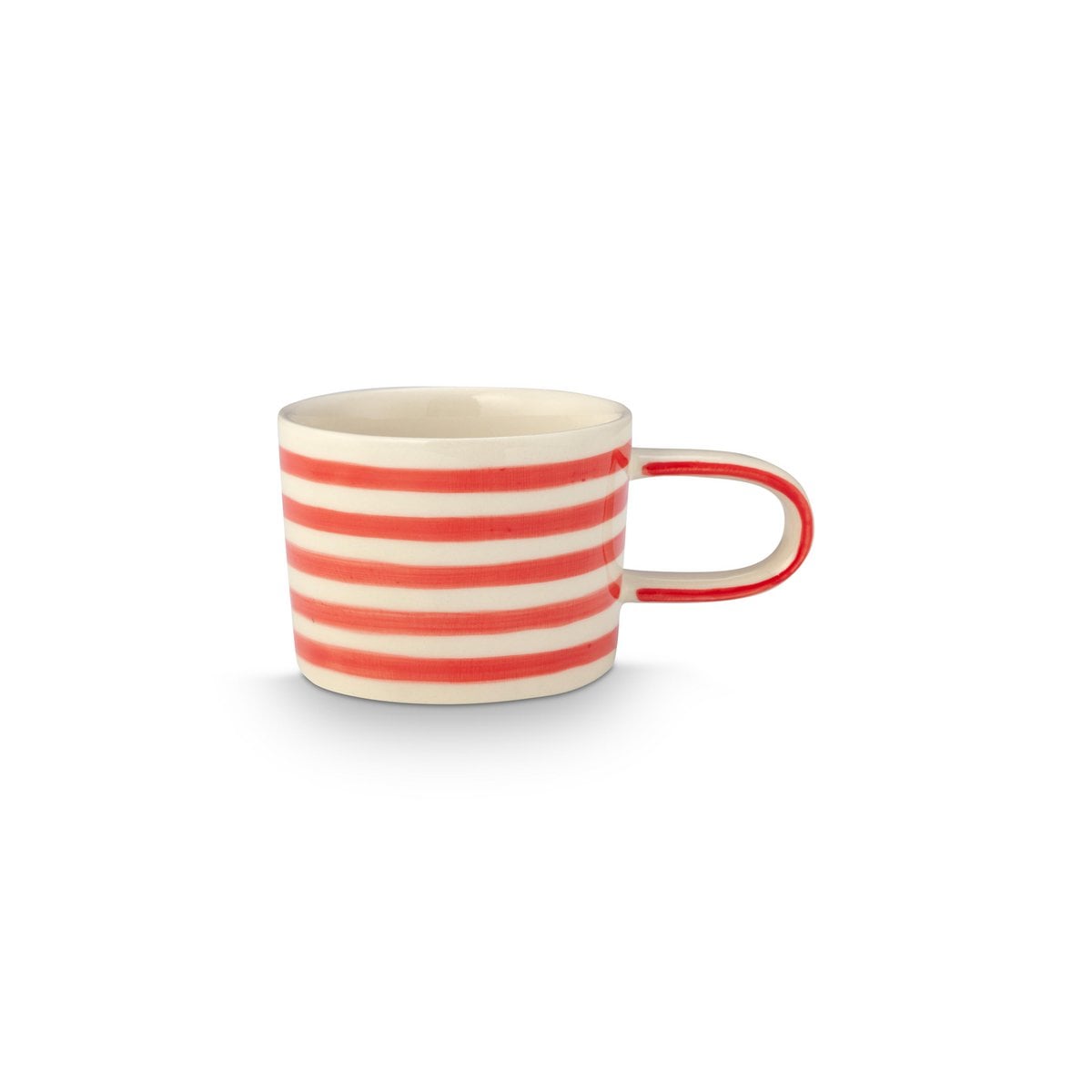 Mug with Ear Stripes Red 350ml