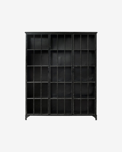 Nordal A/S DOWNTOWN cabinet, 3 doors - black