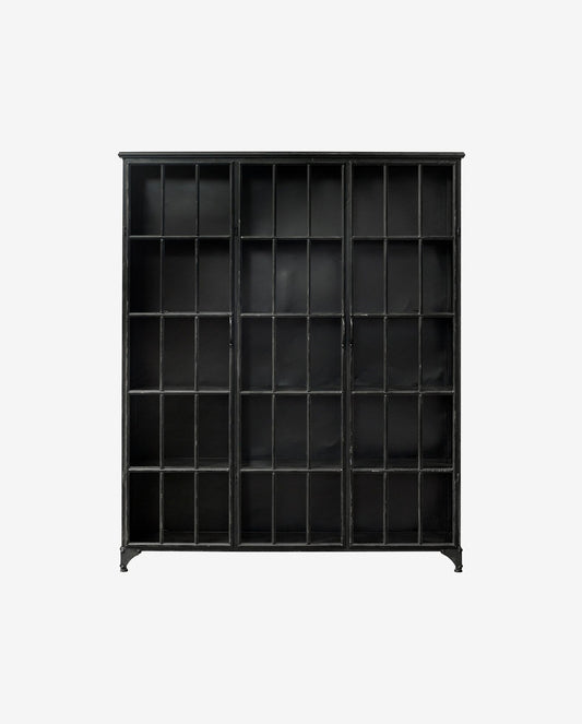 Nordal A/S DOWNTOWN cabinet, 3 doors - black