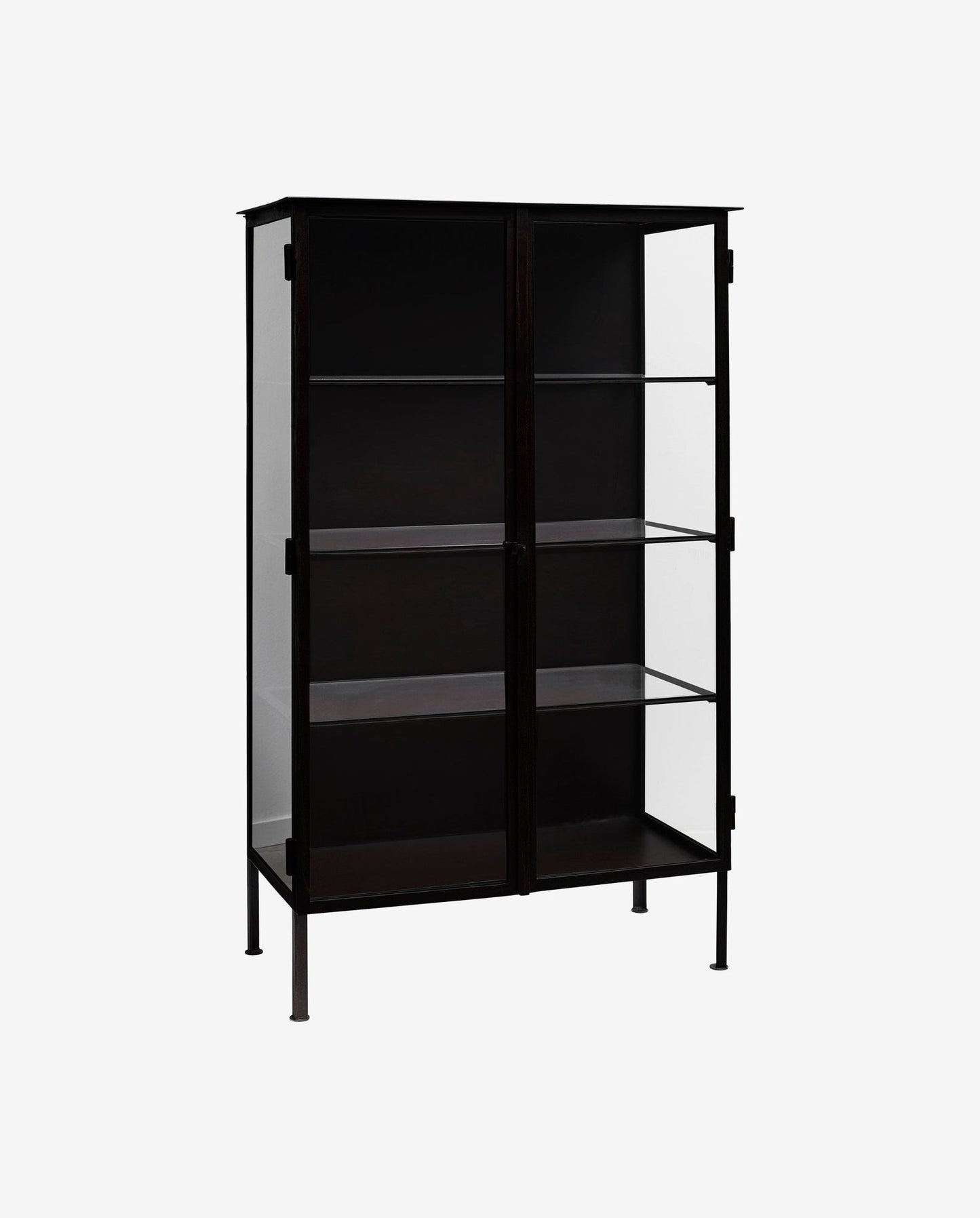 Nordal A/S OREGON cabinet, black iron, 2 doors
