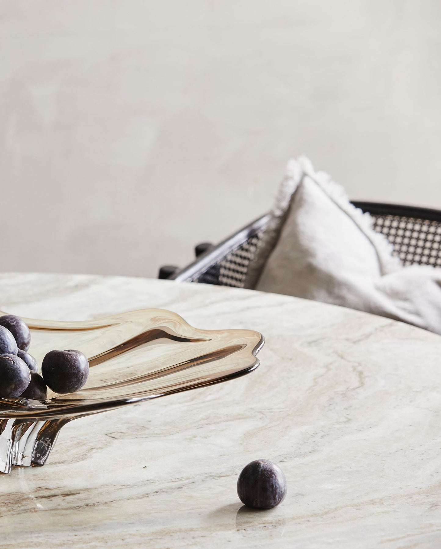 Nordal ERIE Esstisch rund - Ivory nature Marmor
