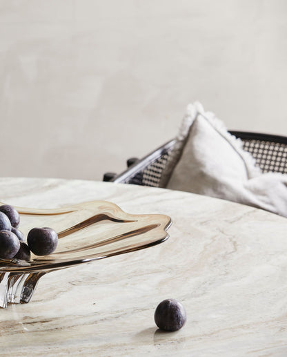 Nordal ERIE Esstisch rund - Ivory nature Marmor