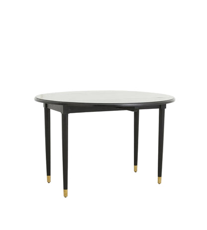 Nordal runder Tisch, Ø 119 cm, einklappbar, schwarz