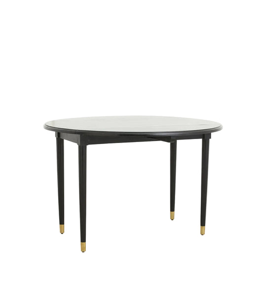 Nordal runder Tisch, Ø 119 cm, einklappbar, schwarz