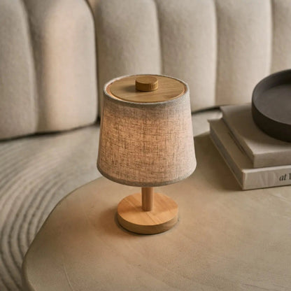 Rover Hellbraune wiederaufladbare Holzlampe