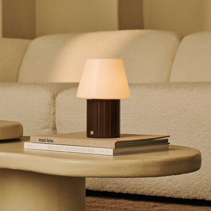 Lex Dunkelbraune wiederaufladbare Tischlampe