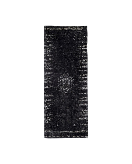 Nordal GRAND gewebter Teppich, 75x200cm, dark grey/black