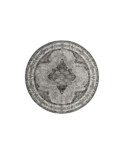 Nordal VENUS gewebter Teppich rund, Ø240 - dusty grey