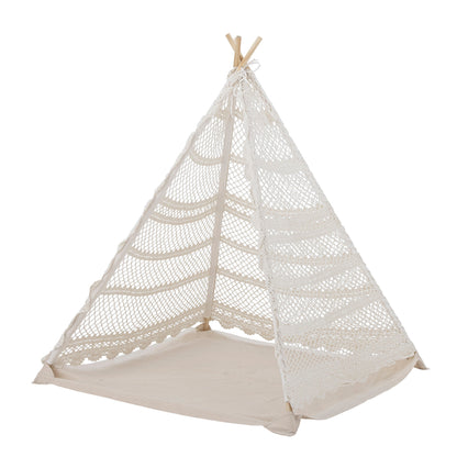 Bloomingville MINI Herle Kinder-Tipi, Natur, Baumwolle