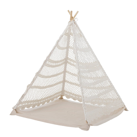 Bloomingville MINI Herle Kinder-Tipi, Natur, Baumwolle