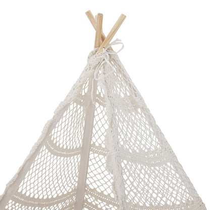 Bloomingville MINI Herle Kinder-Tipi, Natur, Baumwolle