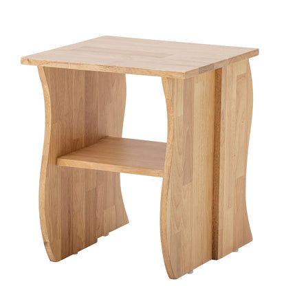 Bloomingville Bark Hocker, Natur, Gummibaumholz