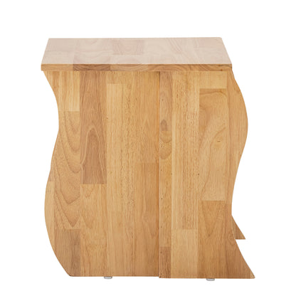 Bloomingville Bark Hocker, Natur, Gummibaumholz