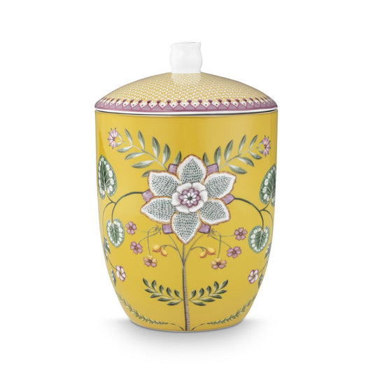 Storage Jar Lily&Lotus Yellow 1.5ltr
