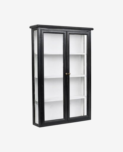Nordal A/S CLASSIC wall cabinet, double - black