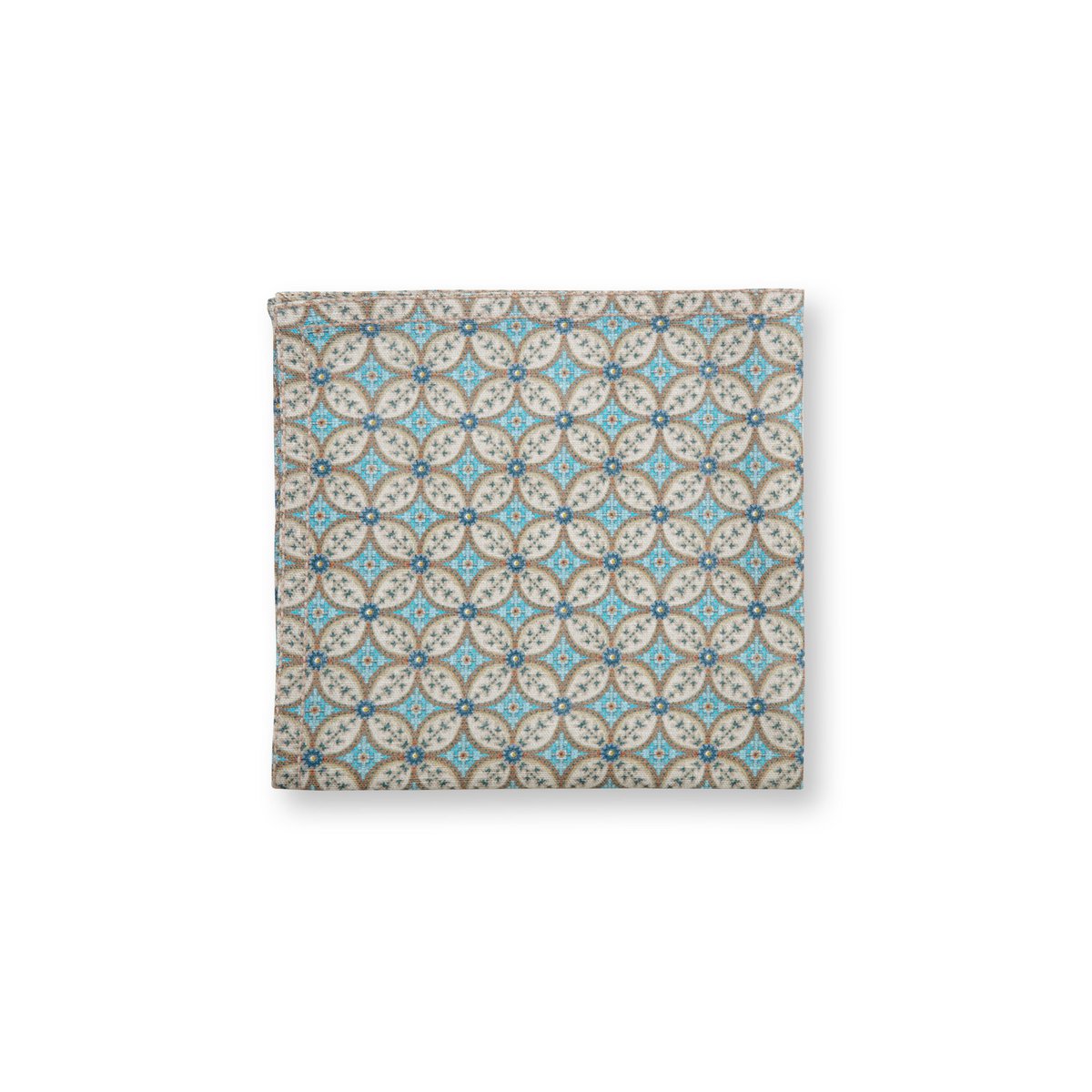 Set/4 Napkins Blooming Tales Bustani Khaki-Blue 40x40cm
