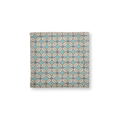 Set/4 Napkins Blooming Tales Bustani Khaki-Blue 40x40cm