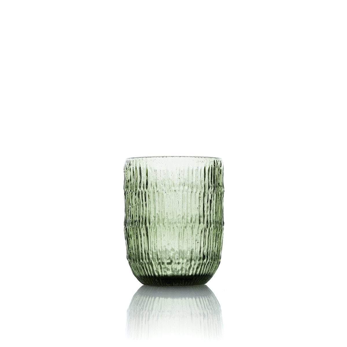Moss Ripple Wasserglas – Grün