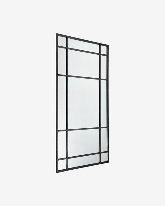 Nordal A/S SPIRIT iron wall mirror - black