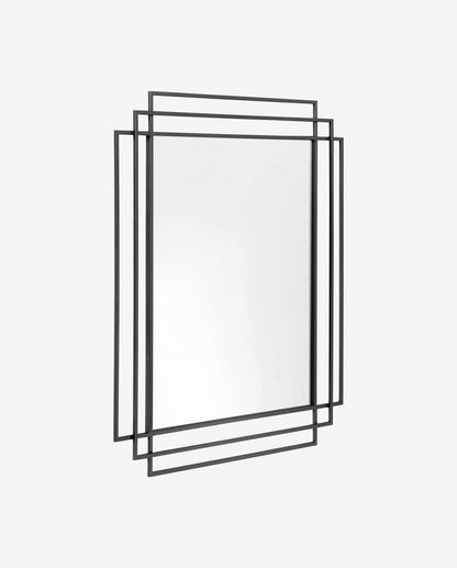 Nordal A/S SQUARE mirror - black