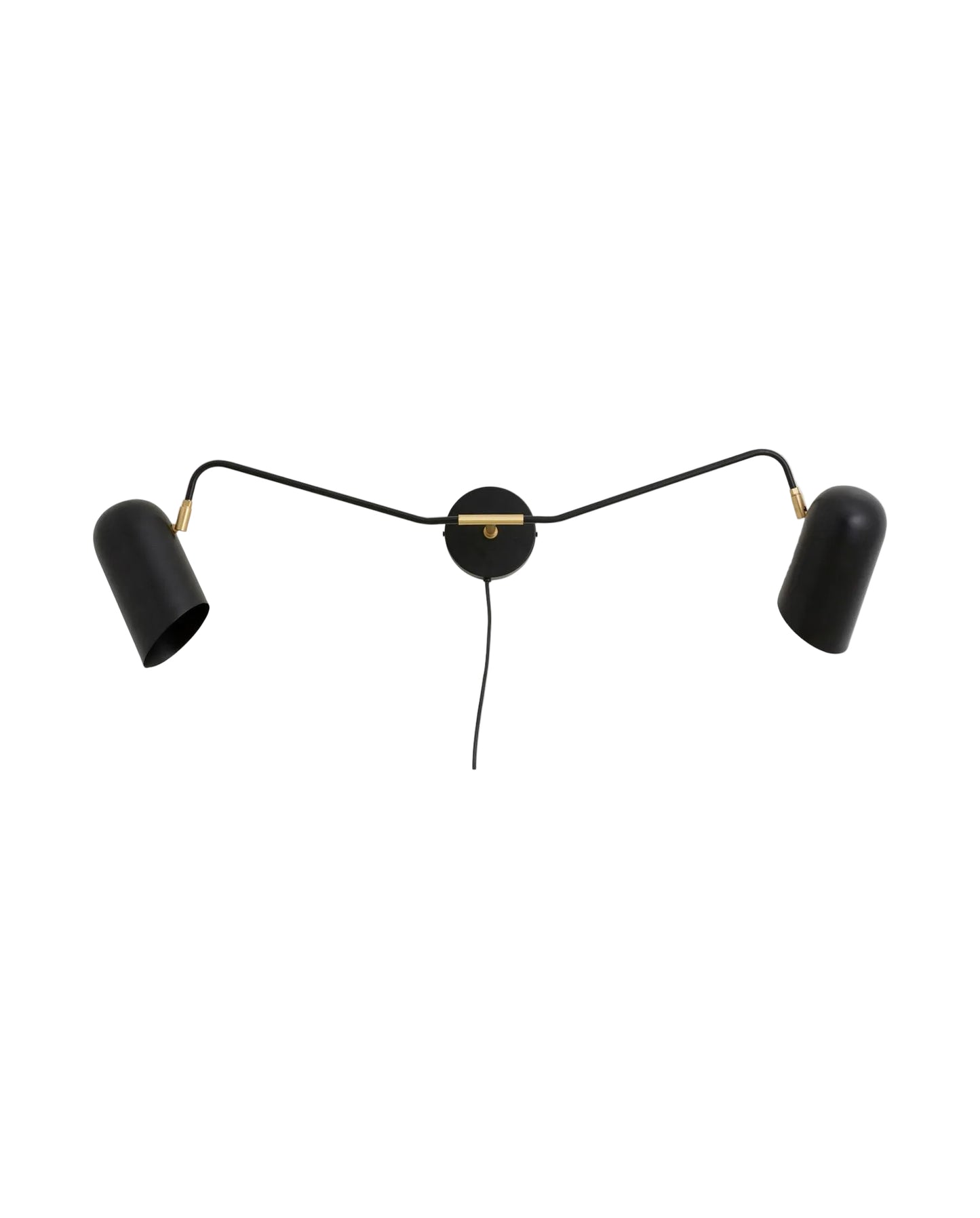 Nordal ERIS Wandlampe, 2 Spots - schwarz