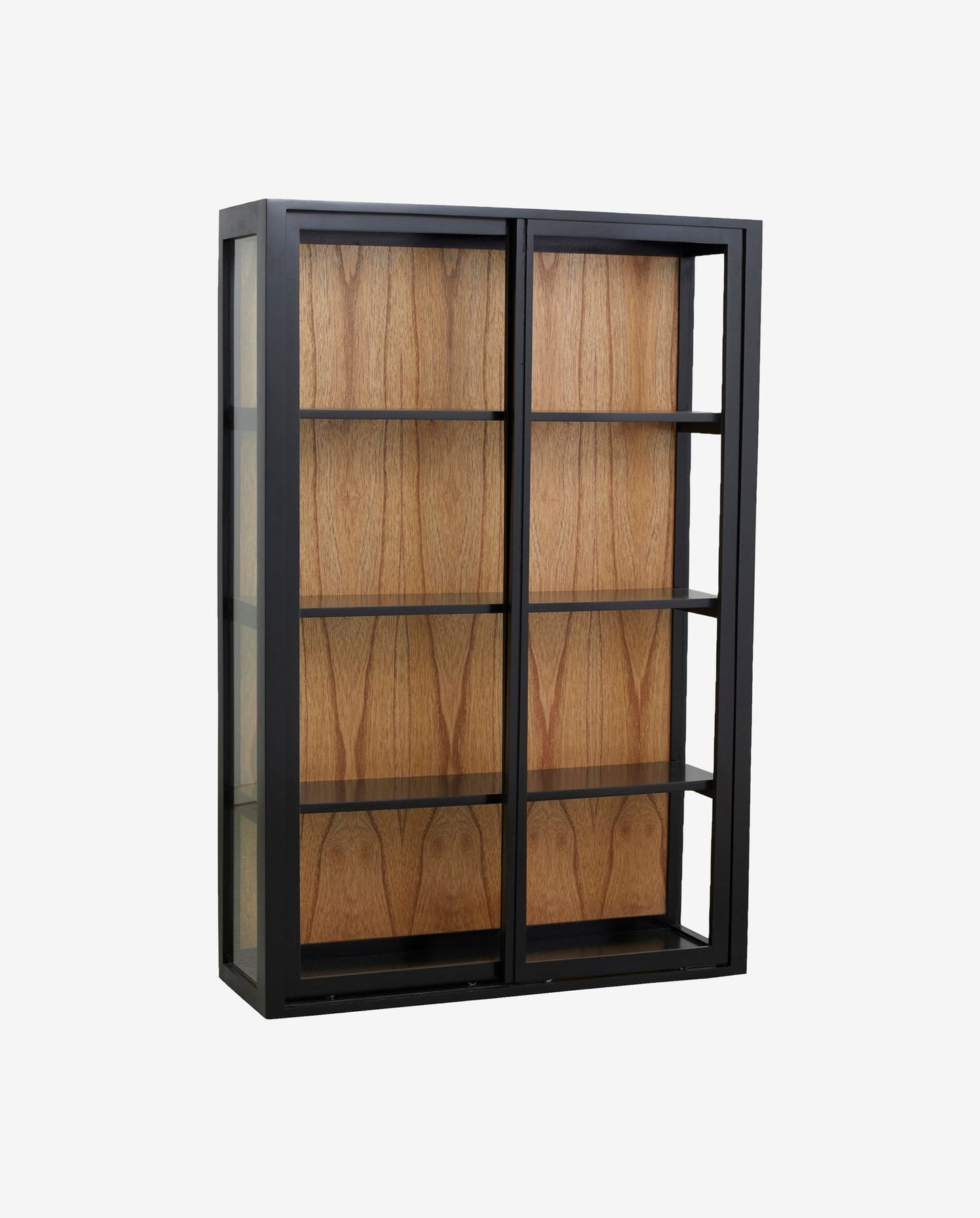 Nordal A/S BEI wall cabinet, sliding doors - black