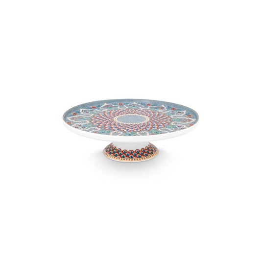 Mini Kuchenservierplatte Scallop Deco Light Blue 21cm