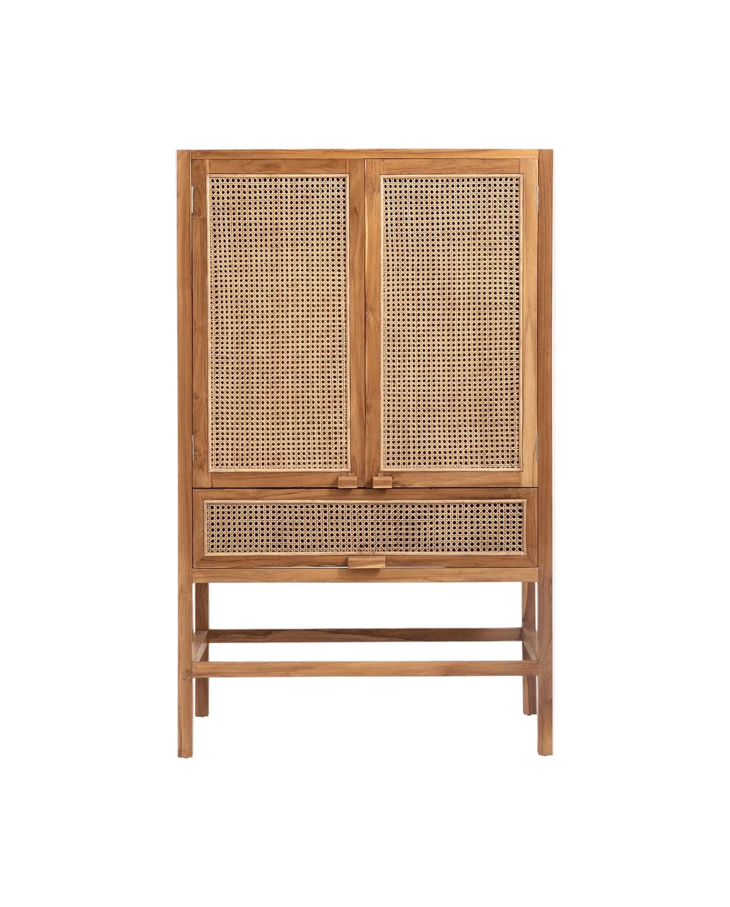 Nordal MERGE Kommode, natur mit Rattan