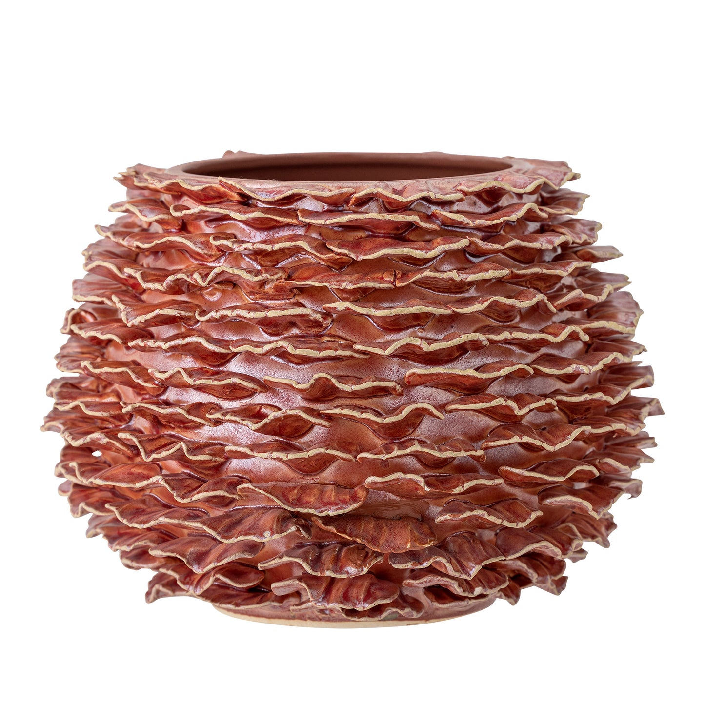 Bloomingville Morwen Vase, Rose, Steingut
