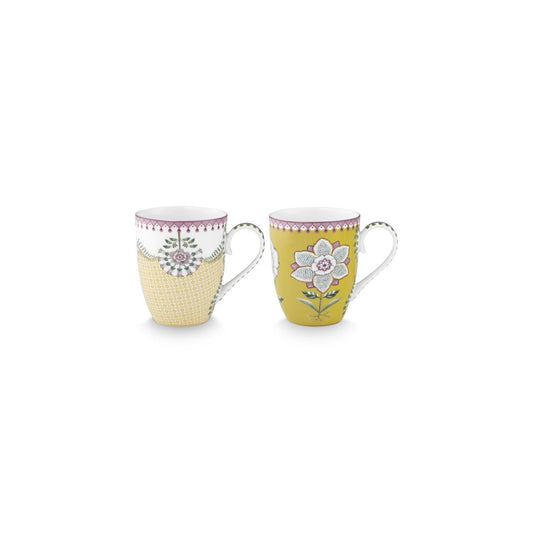 2er Set Tassen Large Lily&Lotus Yellow