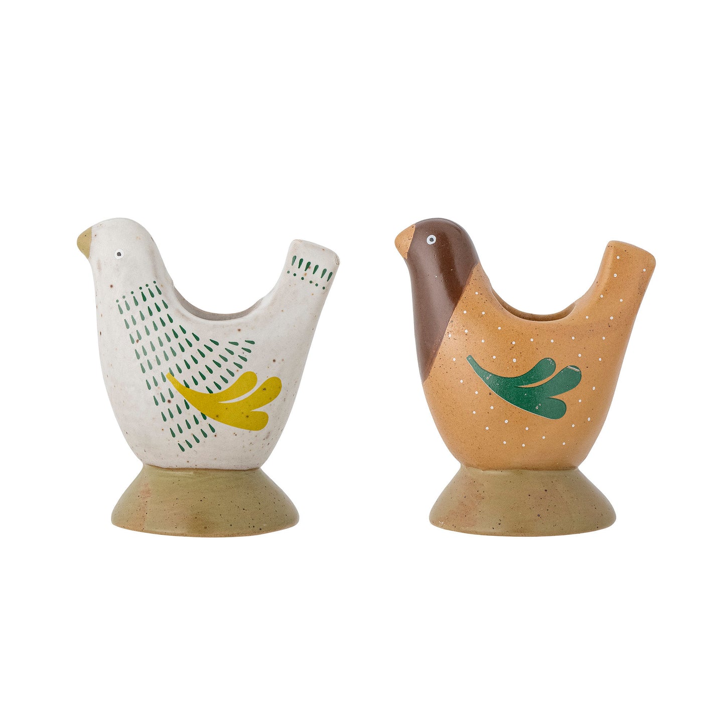 Bloomingville Reem Kerzenhalter, Braun, Steingut