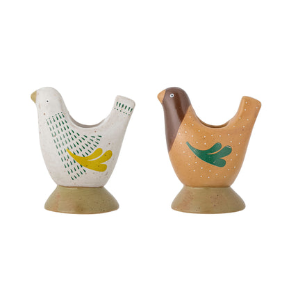 Bloomingville Reem Kerzenhalter, Braun, Steingut