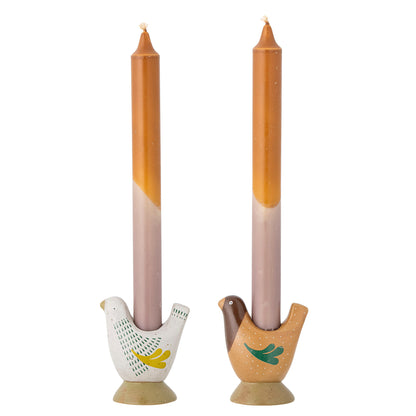 Bloomingville Reem Kerzenhalter, Braun, Steingut