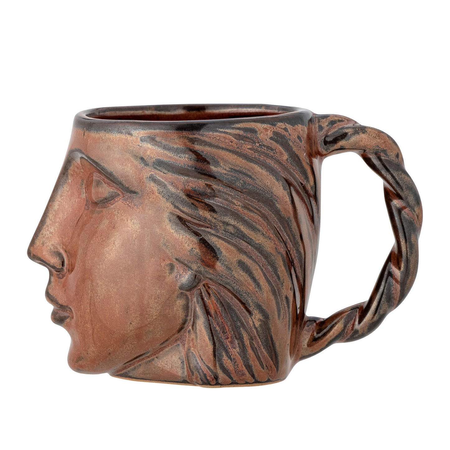 Bloomingville Reeha Becher, Braun, Steingut