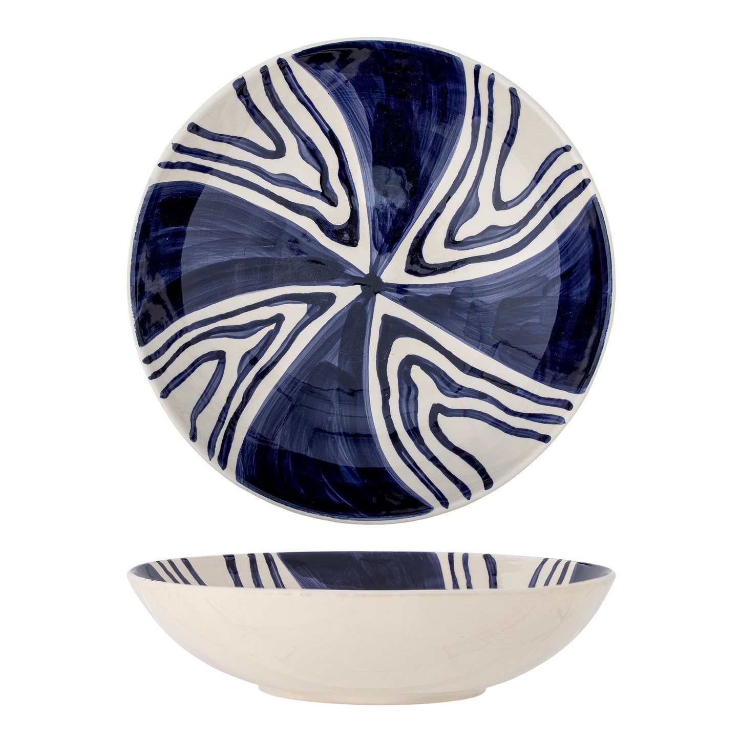 Bloomingville Shama Schale, Blue, Steingut