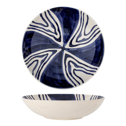 Bloomingville Shama Schale, Blue, Steingut
