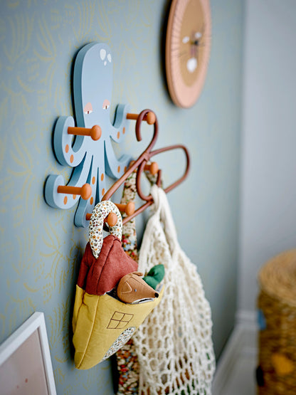 Bloomingville MINI Oswall Garderobe, Blau, MDF