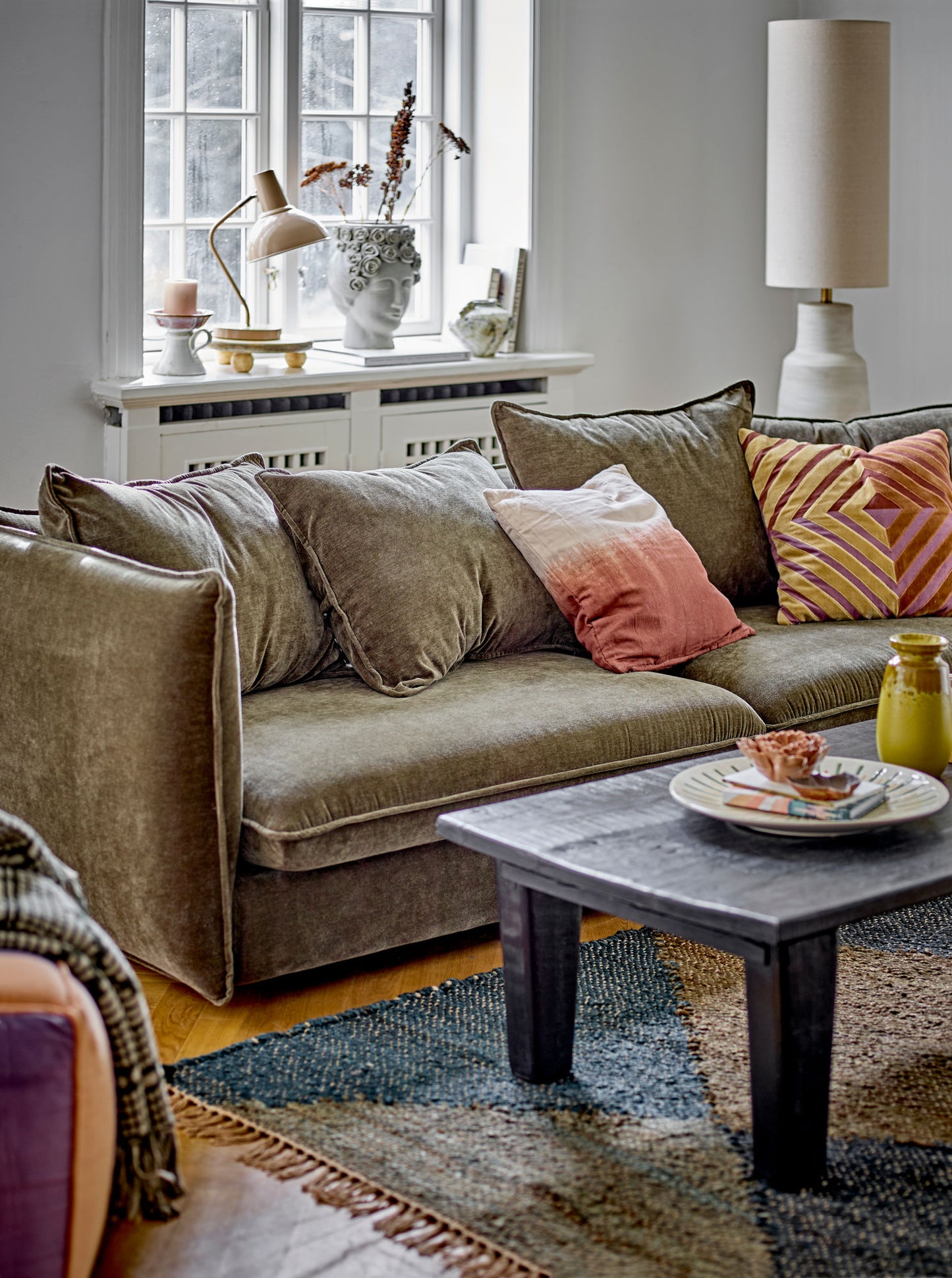 Bloomingville Heikki Servierplatte, Bunt, Steingut