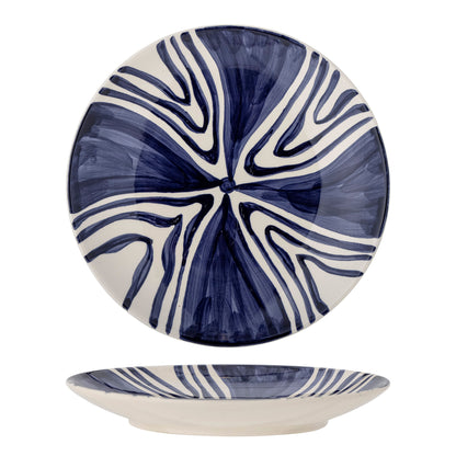 Bloomingville Shama Teller, Blue, Steingut